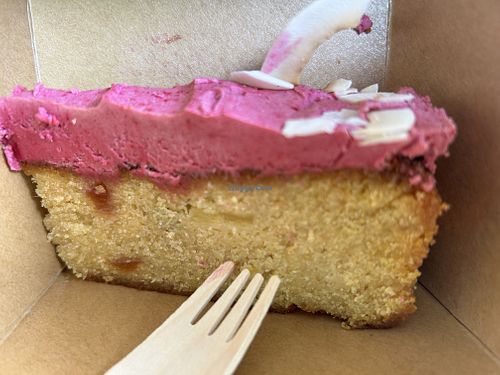 Pineapple and cherry cake.   at Prism Coffee in Gateshead