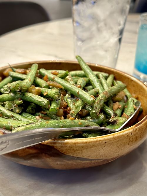 Szechuan Green Beans  at Chin Chin in El Segundo