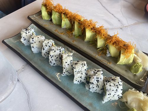 The greens the veggie roll  at Street Chan in Tiberias