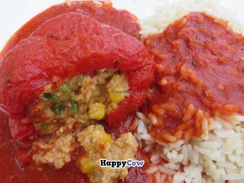 Filled pepper with tomato sauce and rice at Ilse in Saarbrucken