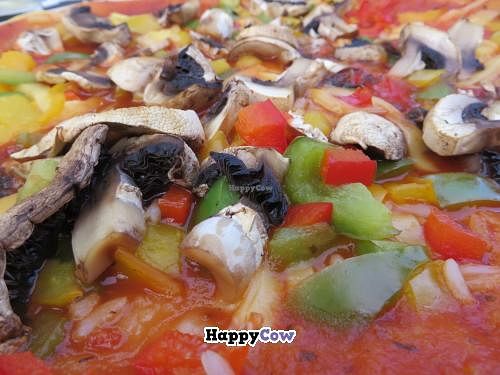 Pizza Milano without salami and cheese at Ilse in Saarbrucken