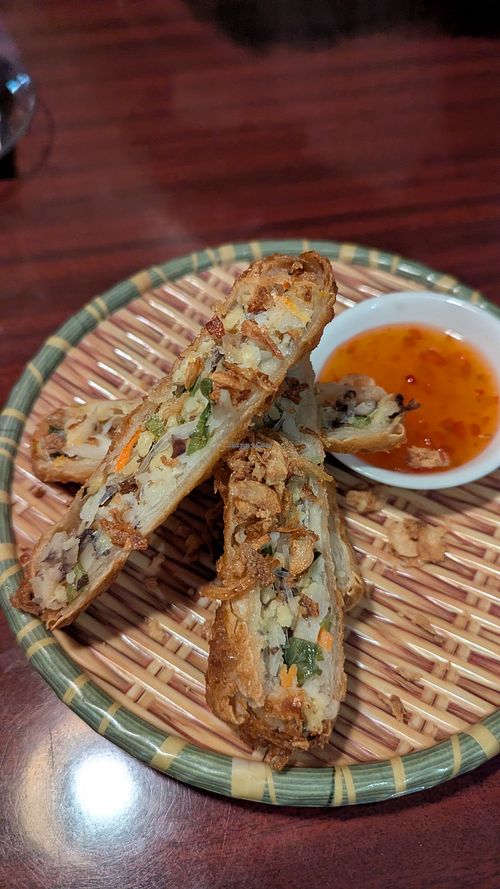 Vegane Frühlingsrollen mit Taro at VN Vietnamesische Küch in Murnau