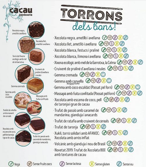 Alguns torrons són vegans at El Cacau in Olot