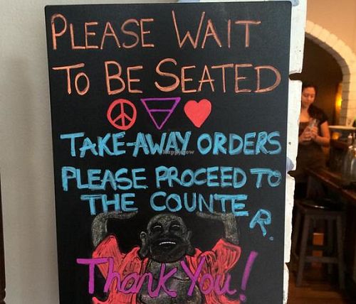 sign at Earth to Table in Bondi Junction