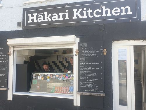 Outside at Hākari Kitchen in Newquay