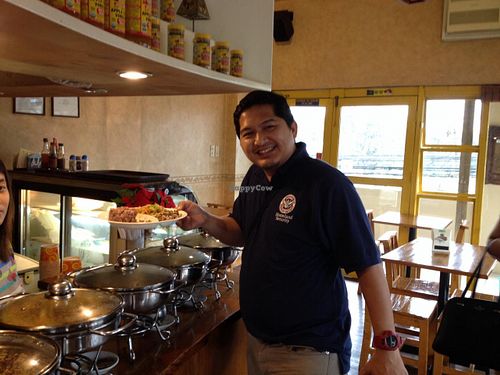 Even carnivores like this awesome vegan pinoy food! at Blissful Belly Vegetarian Cuisine in Quezon City