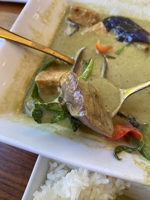 Green curry   at The Garden Thai Restaurant in Manhattan Beach