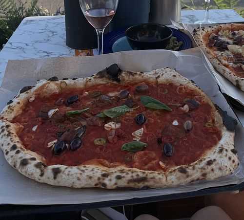 Venere Vegana with  at VIP Pizza in Brighton