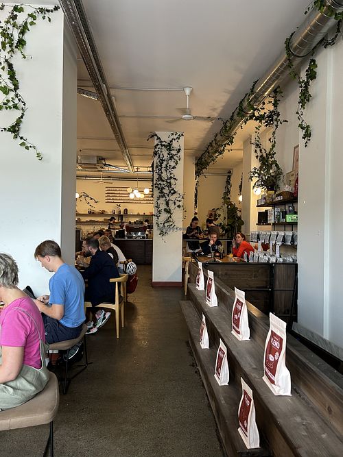 Inside   at Simona Specialty Coffee Club in San Sebastian