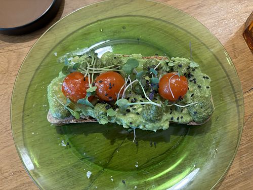 Avocado toast   at Simona Specialty Coffee Club in San Sebastian