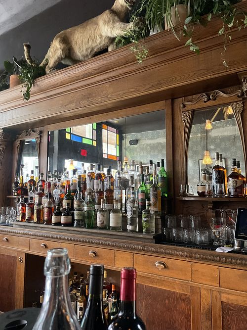 They do have taxidermy animals around the restaurant   at The Western in Ouray