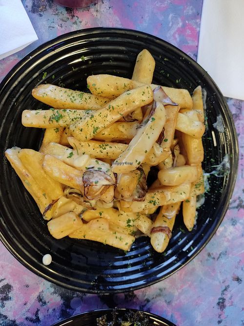 Cheesy garlic chips at Desert Island Dumplings in Manchester