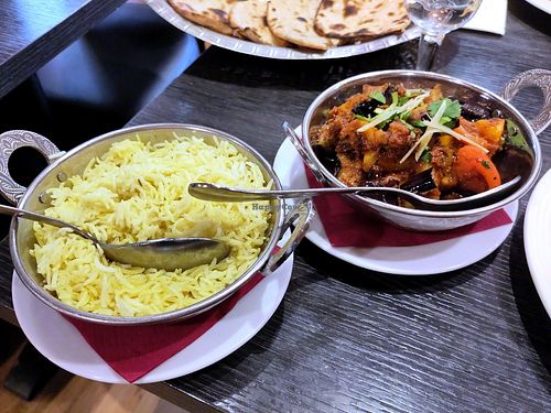 Eggplant sabji at Indian Restaurant Nanda Devi in Tampere