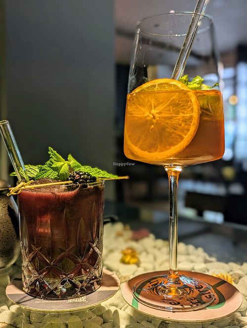 Berry crush and aperol spritz at Emira in Berlin