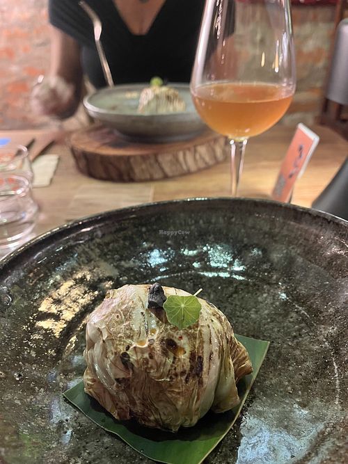 Potatoes in cabbage   at Monsoon  in Taipei