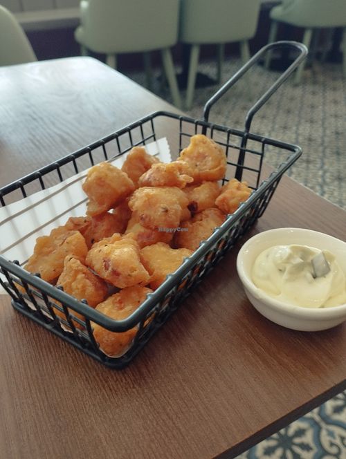Fried Monkey Head Mushrooms  at Original Greens in Central Singapore