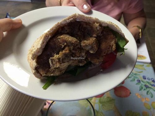 Falafal pita  at Sweet Pea Garden Pantry in Jellico
