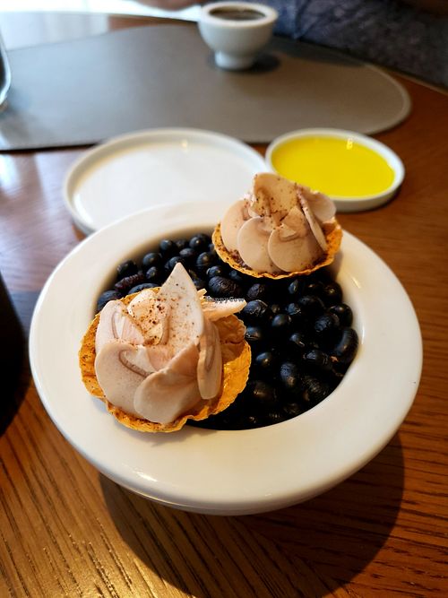 Amuse bouche at Amber  in Hong Kong Island