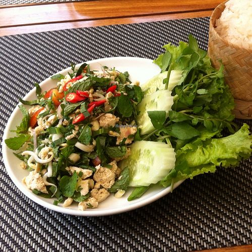 Tofu Laap (35,000 kip) at Tamarind - A Taste of Laos in Luang Prabang