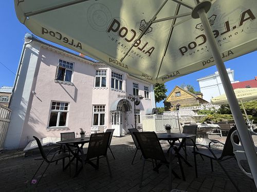 Seating in the garden / back yard .  at Lilli in Valga