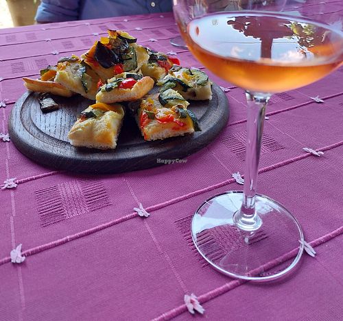 Vegetables pizzas at Cantina Fontechiara in Borgomanero