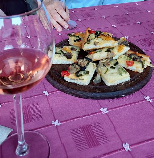 Vegetables pizza at Cantina Fontechiara in Borgomanero