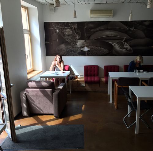 the back room at MiiT in Riga