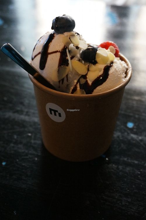 Coconut ice-cream (vegan) at MiiT in Riga