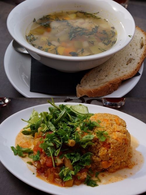 Lunch Set of the Day (vegan) at MiiT in Riga