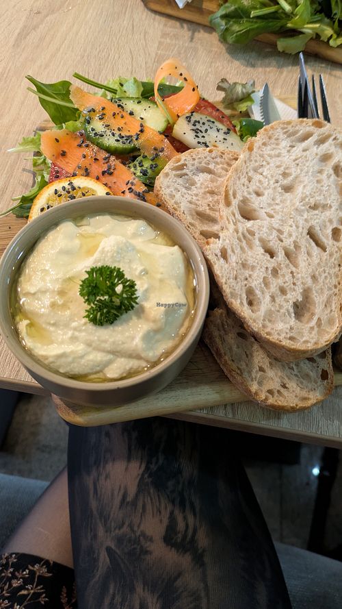 Hummus at VíK - Vegan Venue in Bratislava