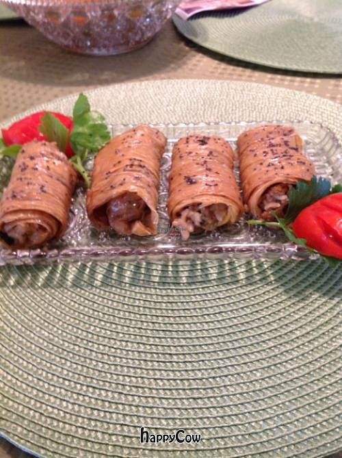 Bean curd rolls! at Vegan with Joy in Rancho Cucamonga