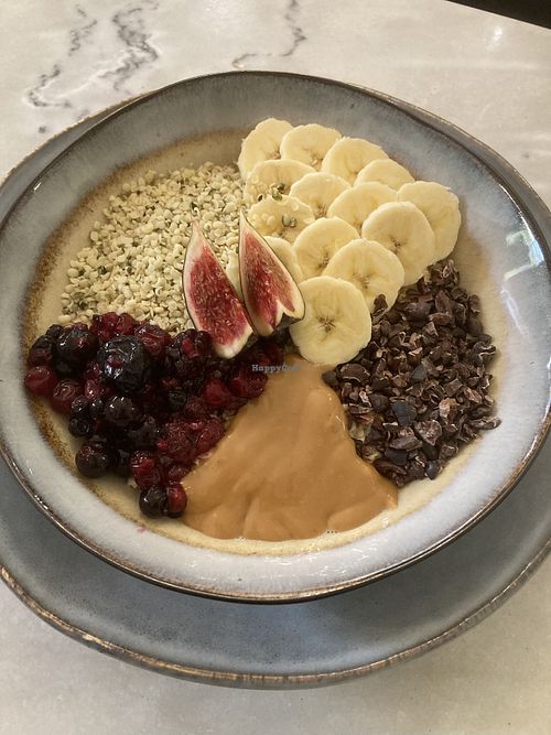 Porridge. So good!! at Simply Raw Bakery and Bistro in Vienna