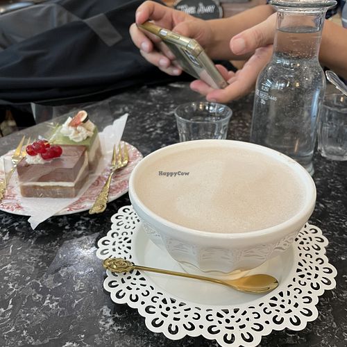 Hot chocolate   at Simply Raw Bakery and Bistro in Vienna