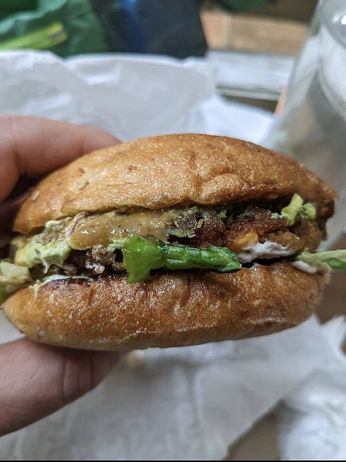 Vegan burger at Veganer  in El Pacayal