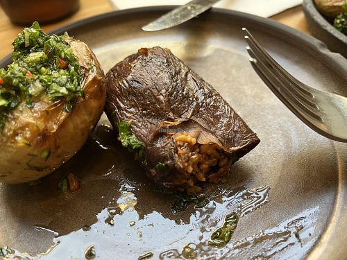 Stuffed dried aubergine  at Zahter in London
