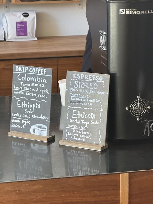   at Three Pines Coffee in Salt Lake City