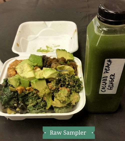 Awesome Raw Sampler... at Khepra's Raw Food Juice Bar in Washington