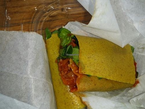 jackfruit coconut rolls at Khepra's Raw Food Juice Bar in Washington