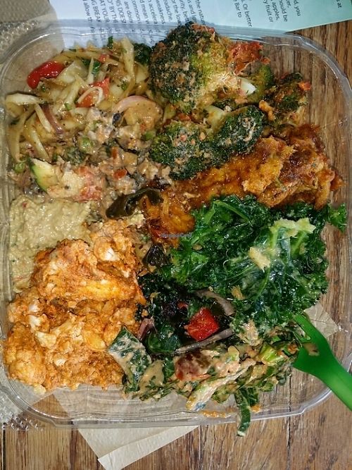 all sides at Khepra's Raw Food Juice Bar in Washington