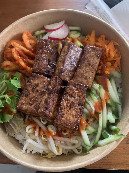 Bibimbap made vegan   at Ellen's Korean BBQ in Bridgewater