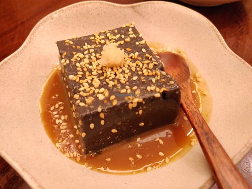 Black sesame tofu at Hoshina 穗科 - Songshan District in Taipei