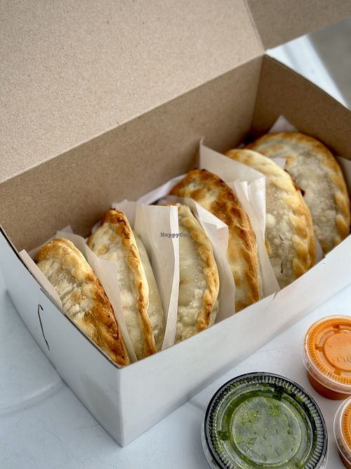 “Lentil and Potato” and “Sweet Potato” Vegan Options  at The Empanada Shop in Redondo Beach