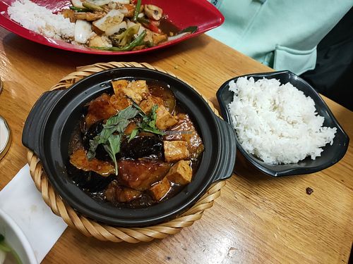 Geschmorte Aubergine mit Tofu at Coco Viet in Cologne