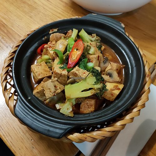 Veganised mapo tofu at Coco Viet in Cologne
