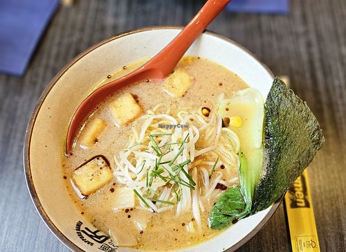 Vegan miso ramen with tofu at Takumi 4th in Dusseldorf