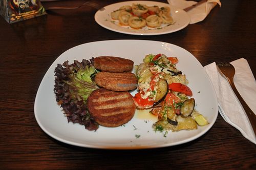 Walnut medallions with vegetable ragout at Avocado Cafe - Tverskaja in Moscow
