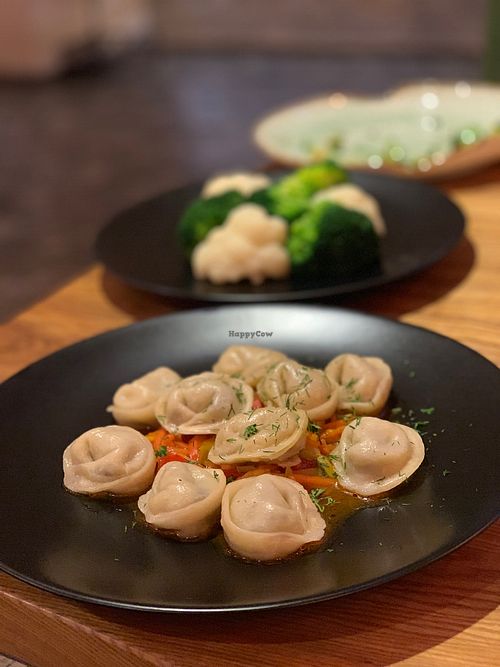 Pelmeni - Russian dumplings at Avocado Cafe - Tverskaja in Moscow