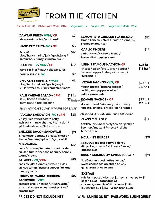  at Lunn's Mill Beer Company in Lawrencetown