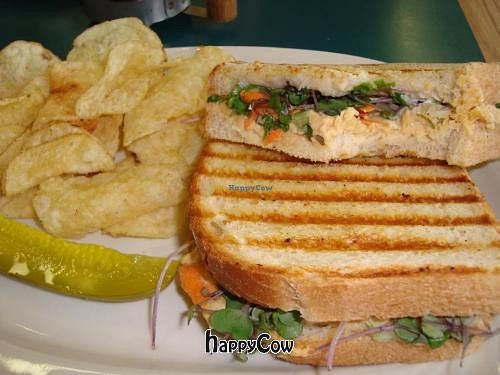 My ChickPea of the Sea (minus cheese) -Awesome flavors!! at The Seed in Lancaster