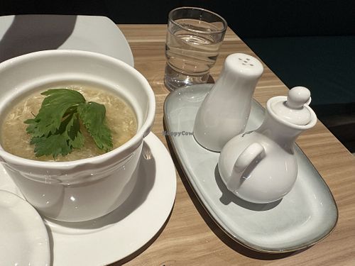 Classic  “say no to shark’s fun”  supreme broth (egg)  at Mother Earth Classic - 大地之素 in Central Singapore